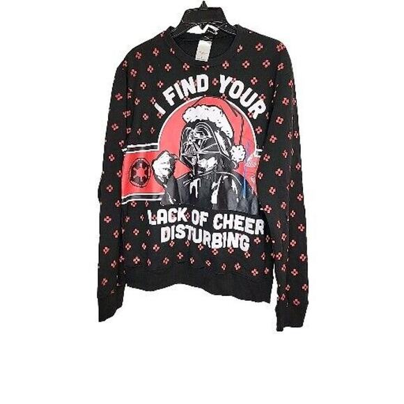 NWT Star Wars Christmas Darth Vader I Find Your Lack Cheer Disturbing Sz Large - Picture 1 of 7